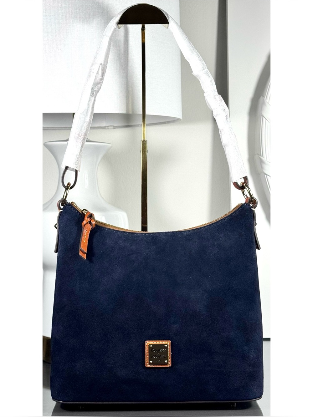 DOONEY & BOURKE Suede Hobo, NAVY